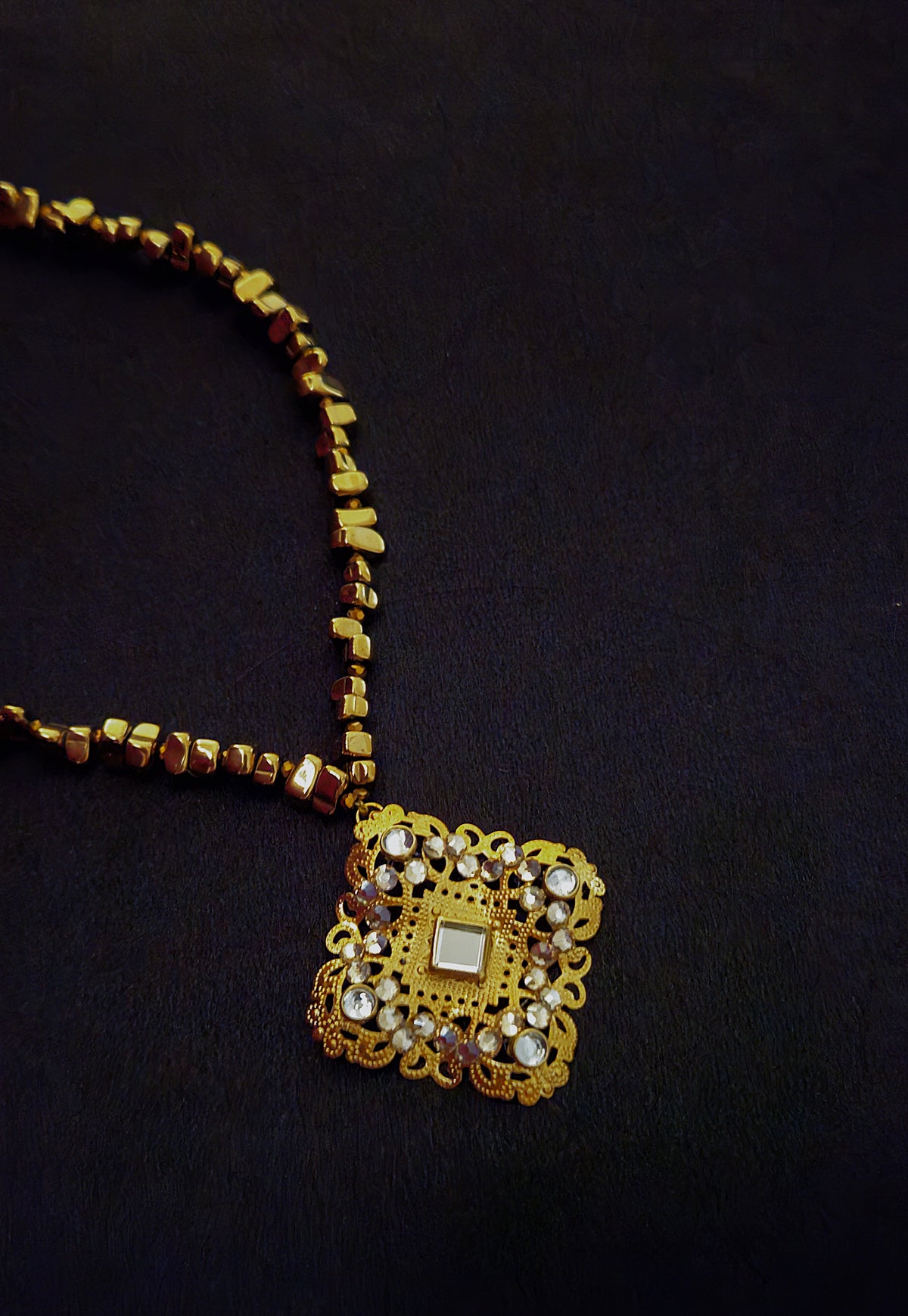 Gold Statement Sheesh choker