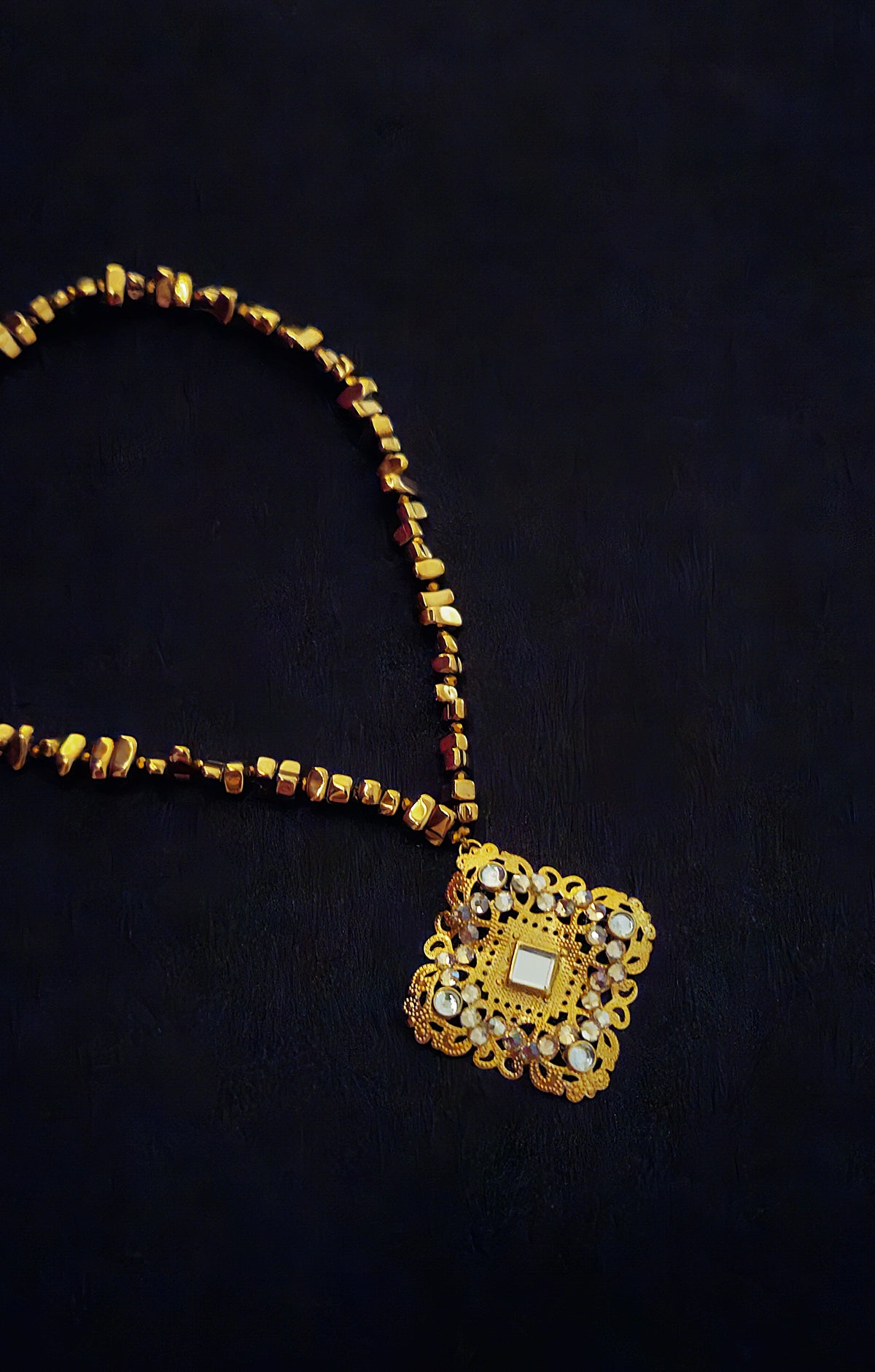 Gold Statement Sheesh choker