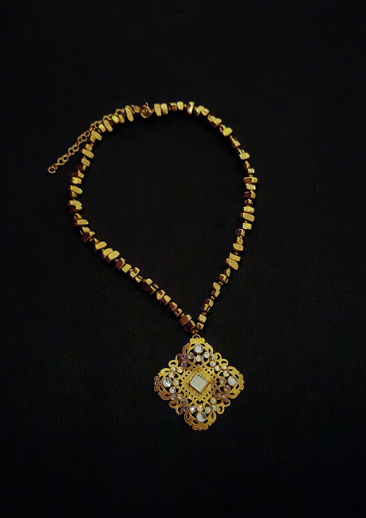 Gold Statement Sheesh choker