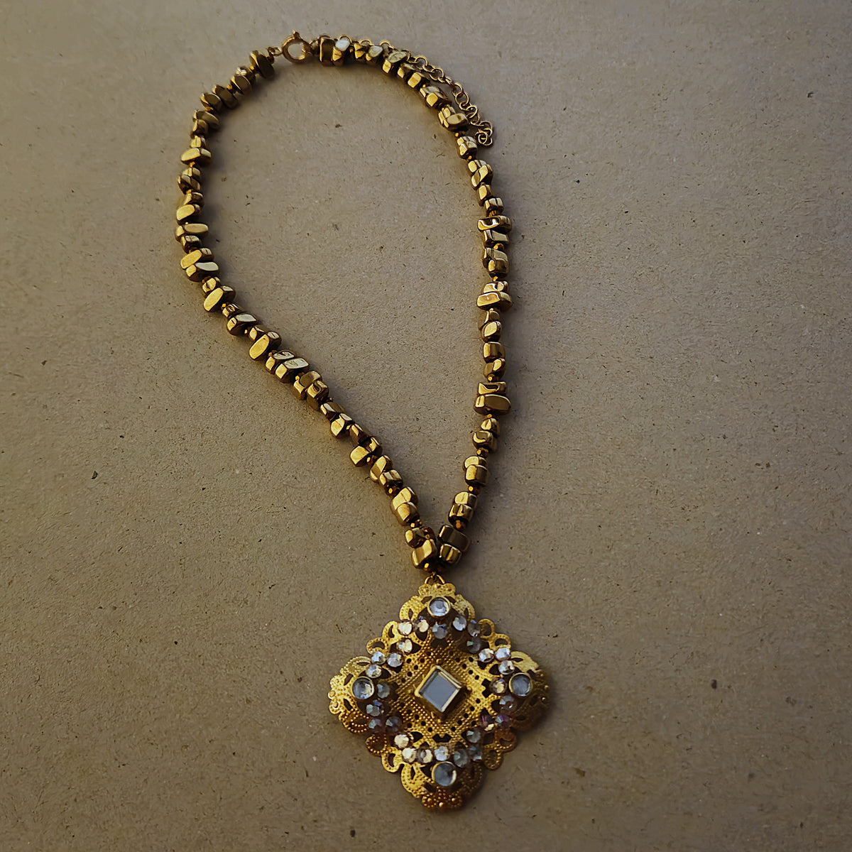 Gold Statement Sheesh choker