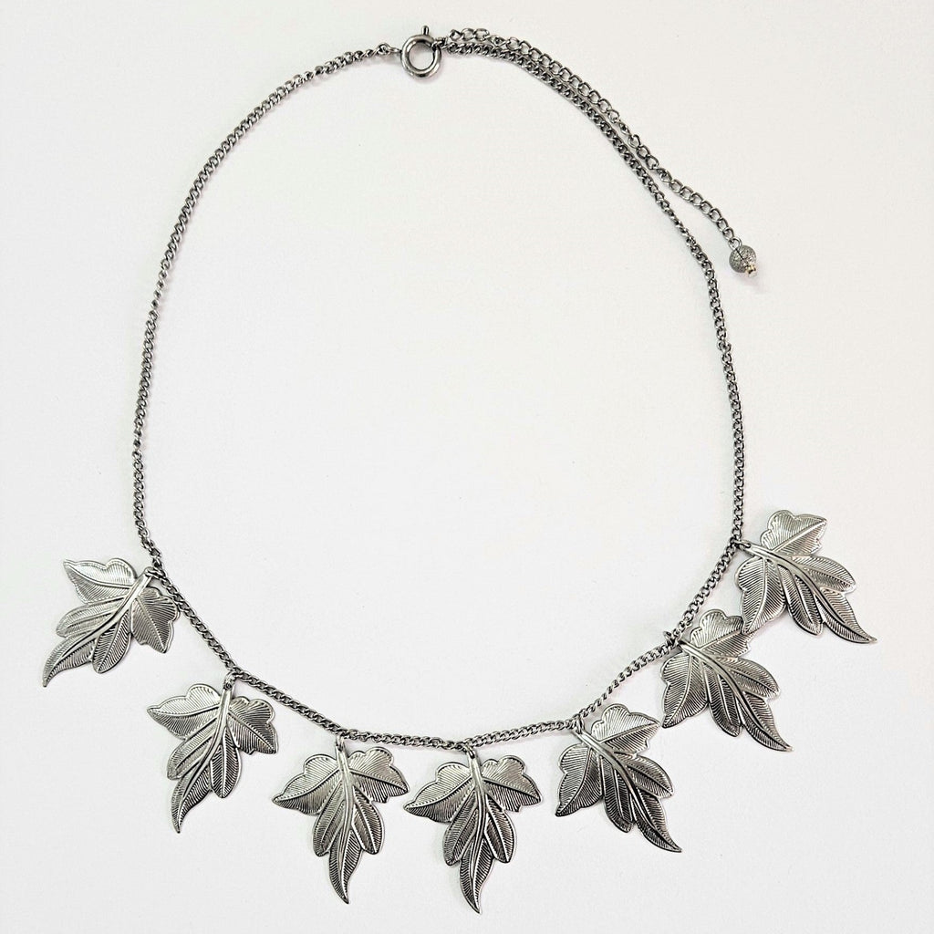 The maple allure necklace by skedio in silver