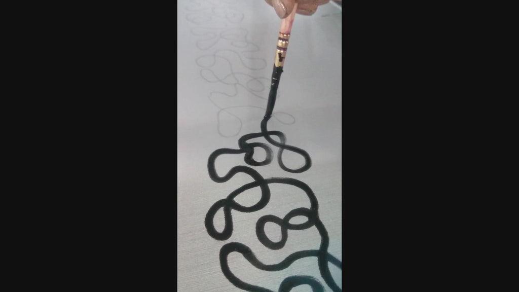 MONOCHROME SCRIBBLE ART