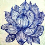 LOTUS STREAKS SILK SCARF