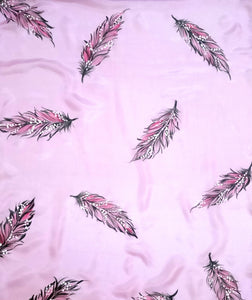 FEATHER BLUSH SILK SCARF