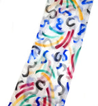 GRAPHIC STROKES SILK SCARF