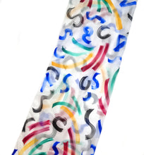 GRAPHIC STROKES SILK SCARF