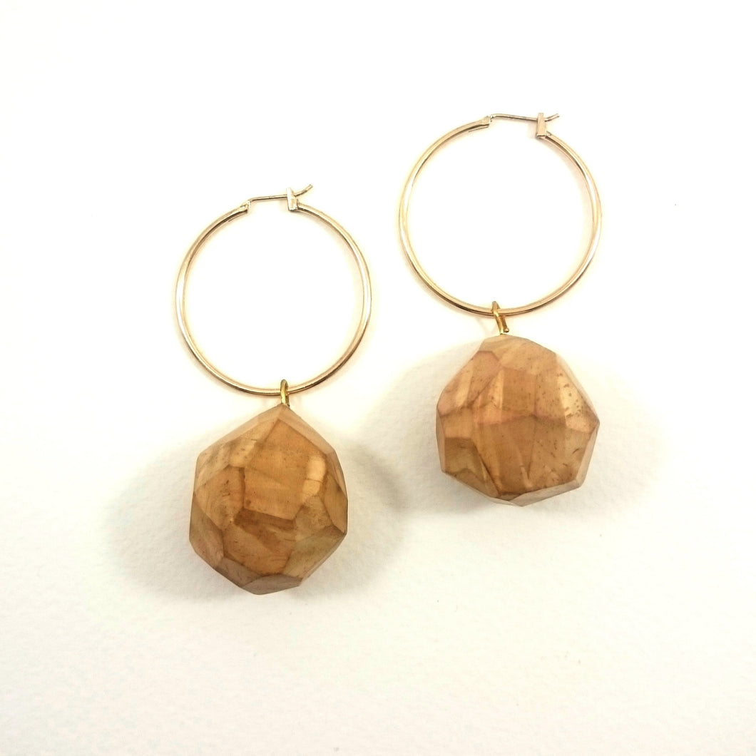 FACETED HOOP DROPS