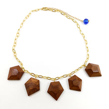 ABSTRACT ALLURE NECKPIECE HANDCRAFTED IN WOOD