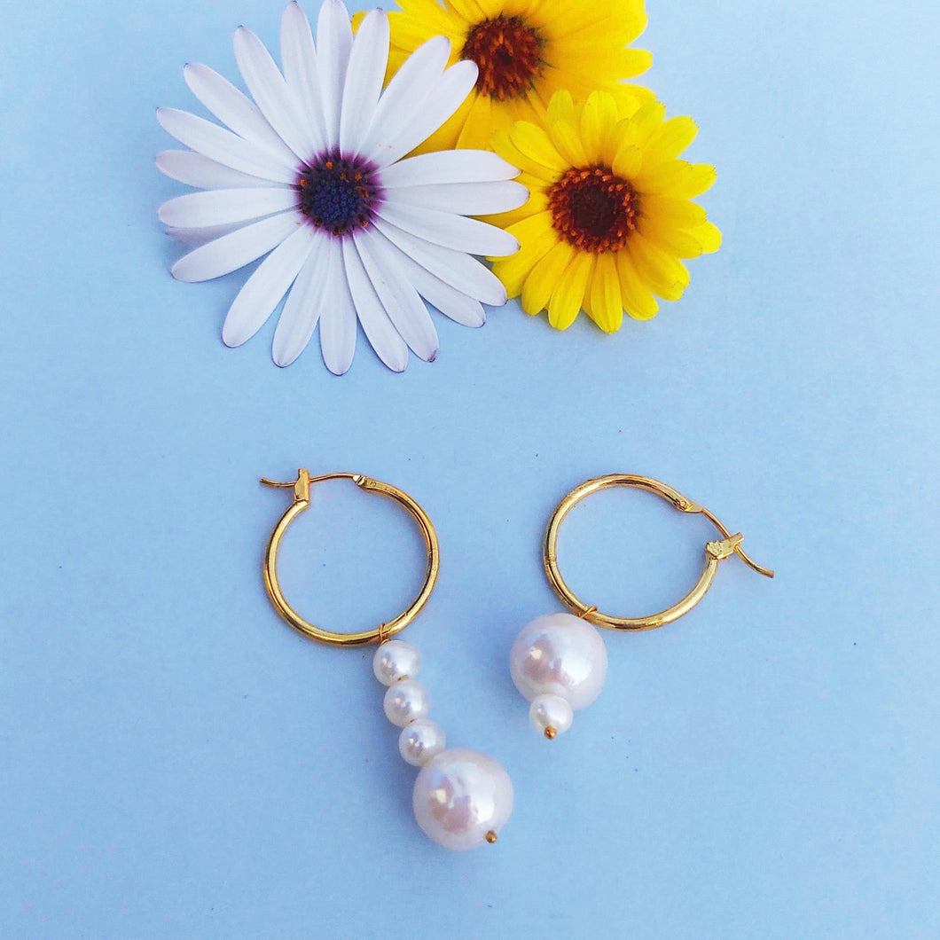 PEARL DROPLET HOOPS