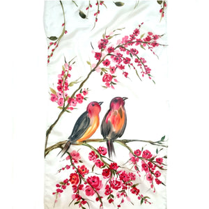 BIRD WATCH SILK SCARF