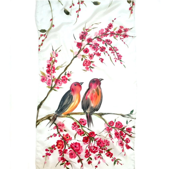 BIRD WATCH SILK SCARF