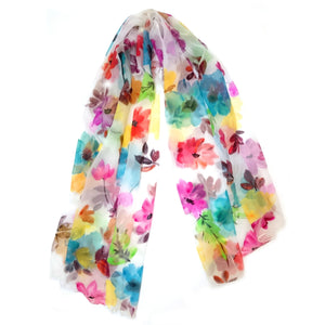 FLORID LOVE GEORGETTE SCARF